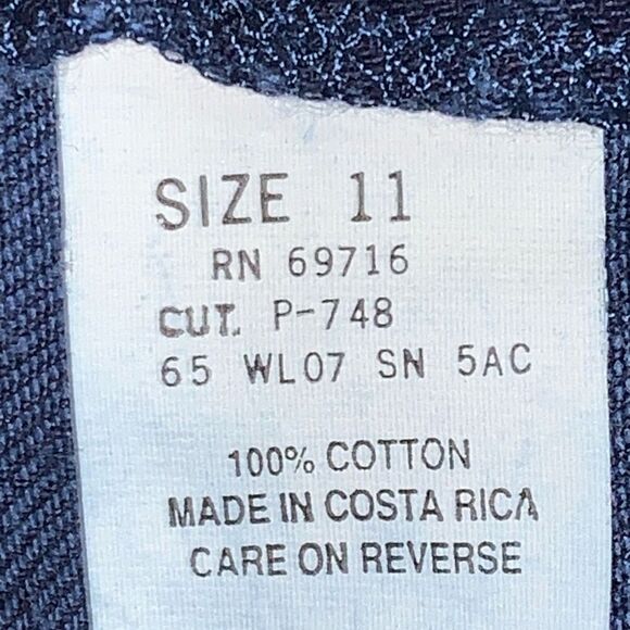 Vintage Original Jeanjer Junior Size 11 Blue Skinny Jeans High Rise Ankle Zipper - Picture 4 of 9